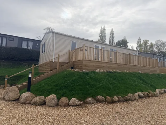 Kensington — side view of caravan